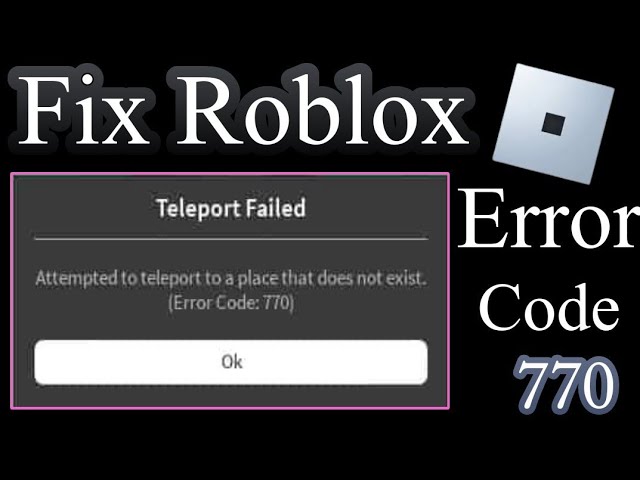 error 770 roblox