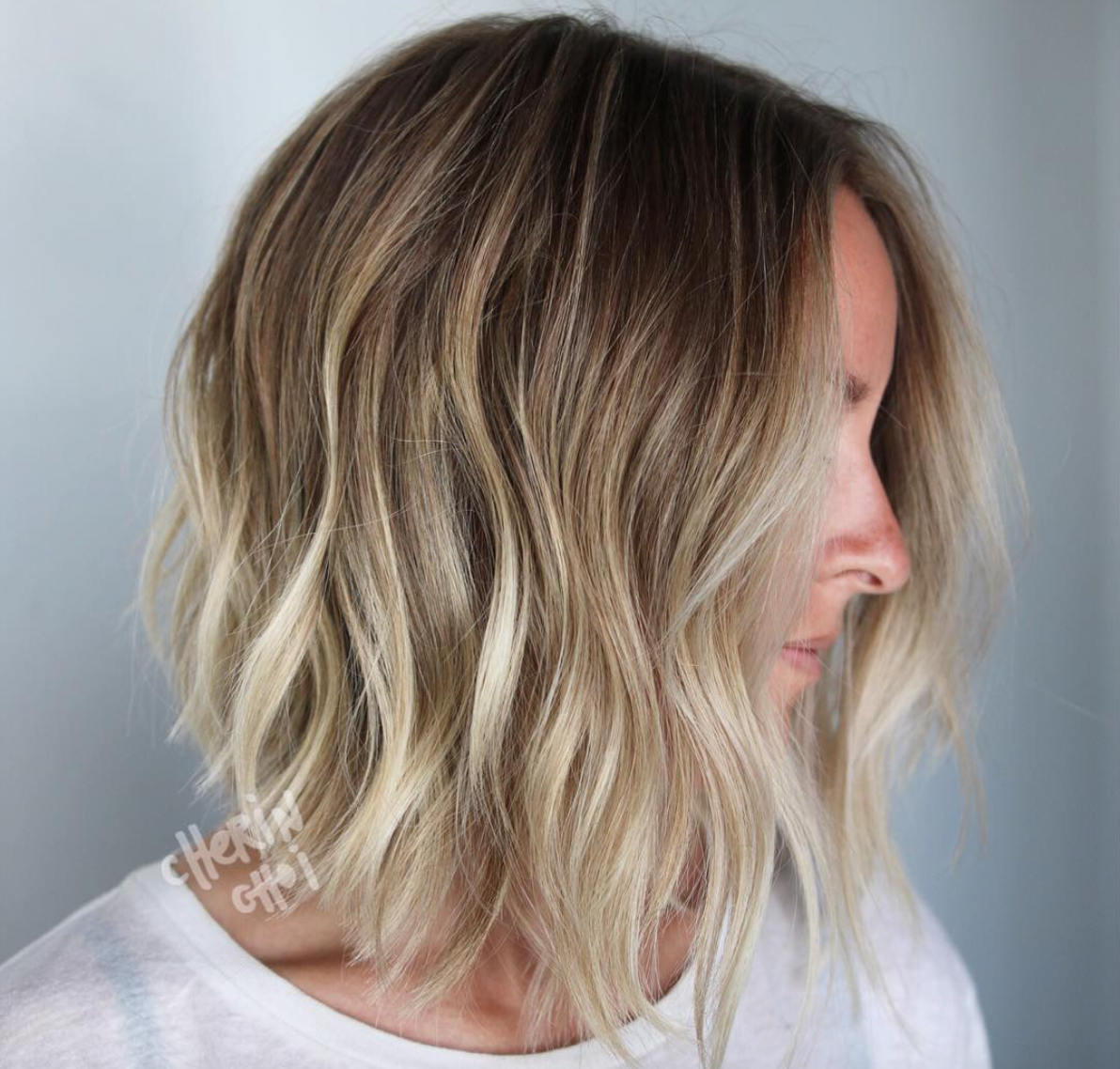 ombre hair short hair