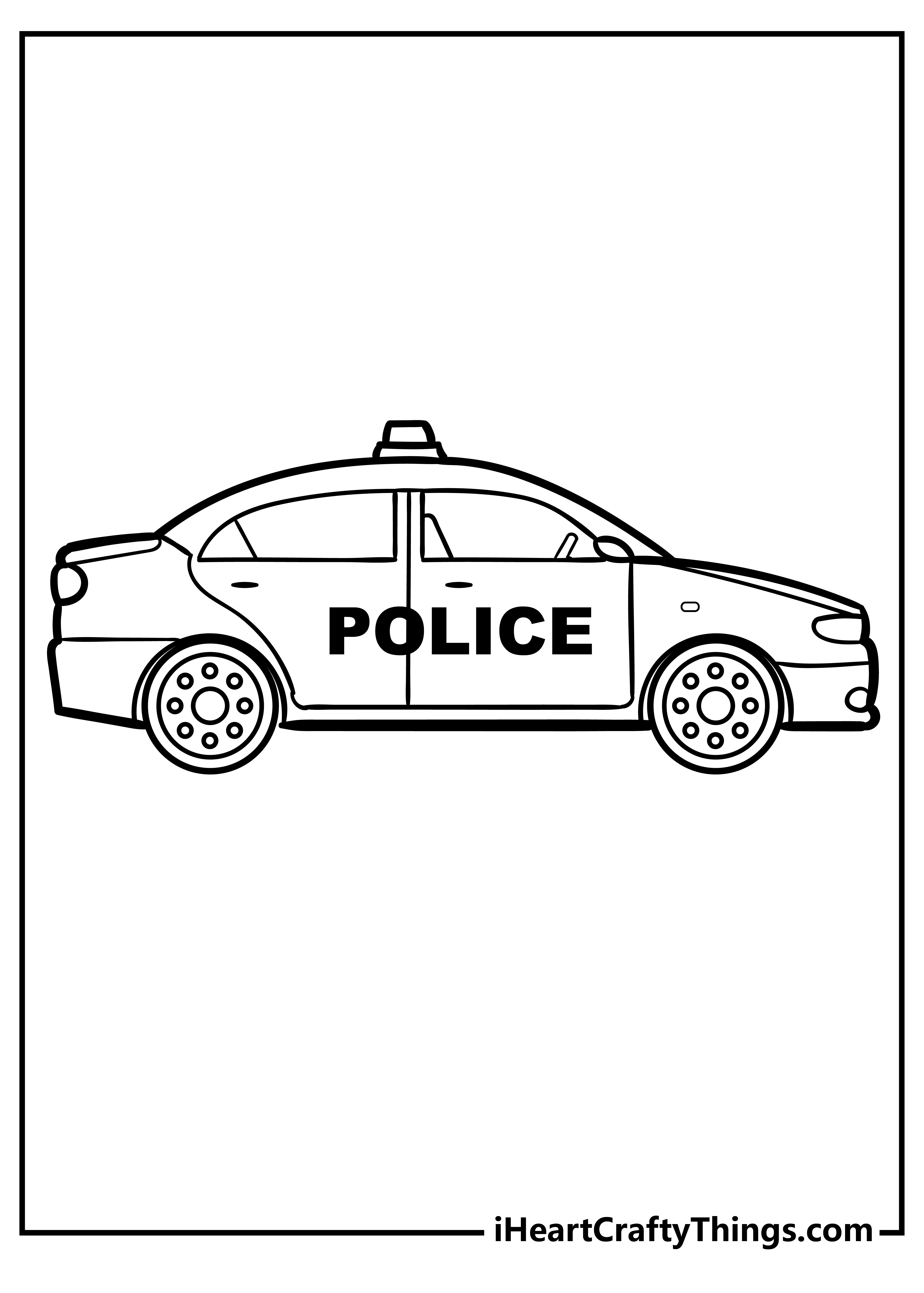 printable police car coloring pages