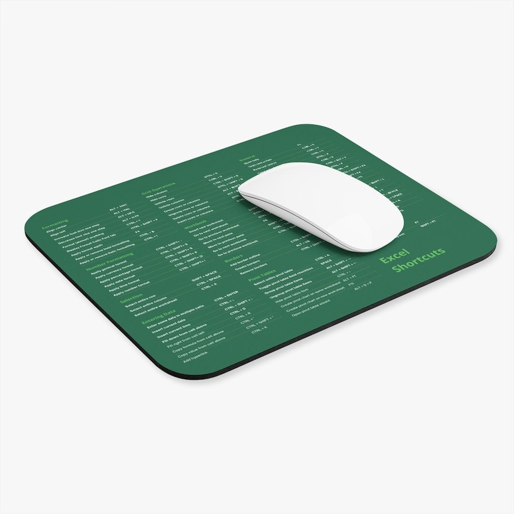 excel mouse pad