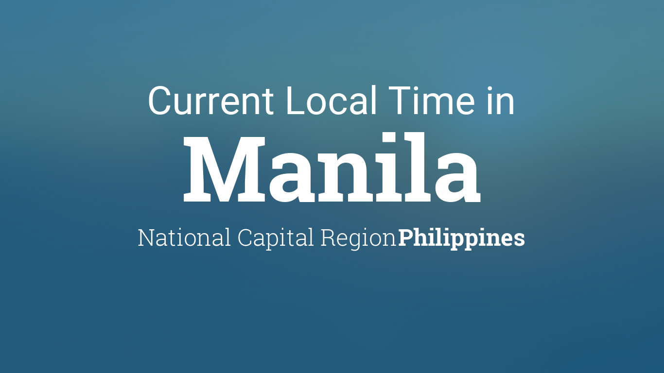 current time in manila