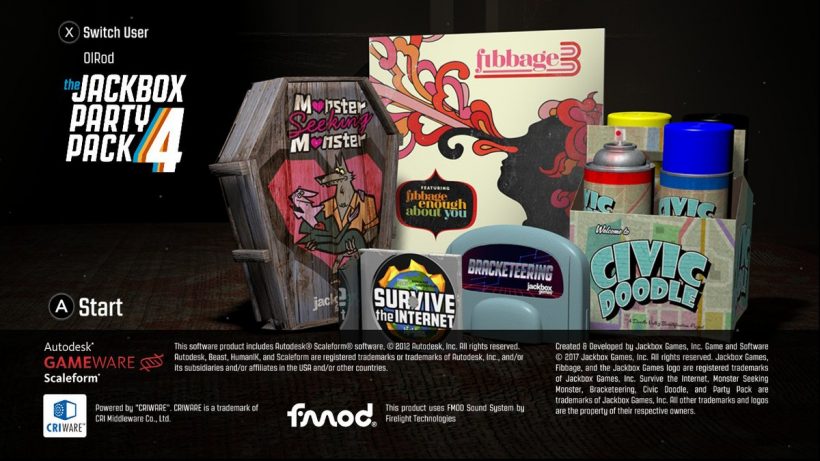 jackbox party pack 4 games