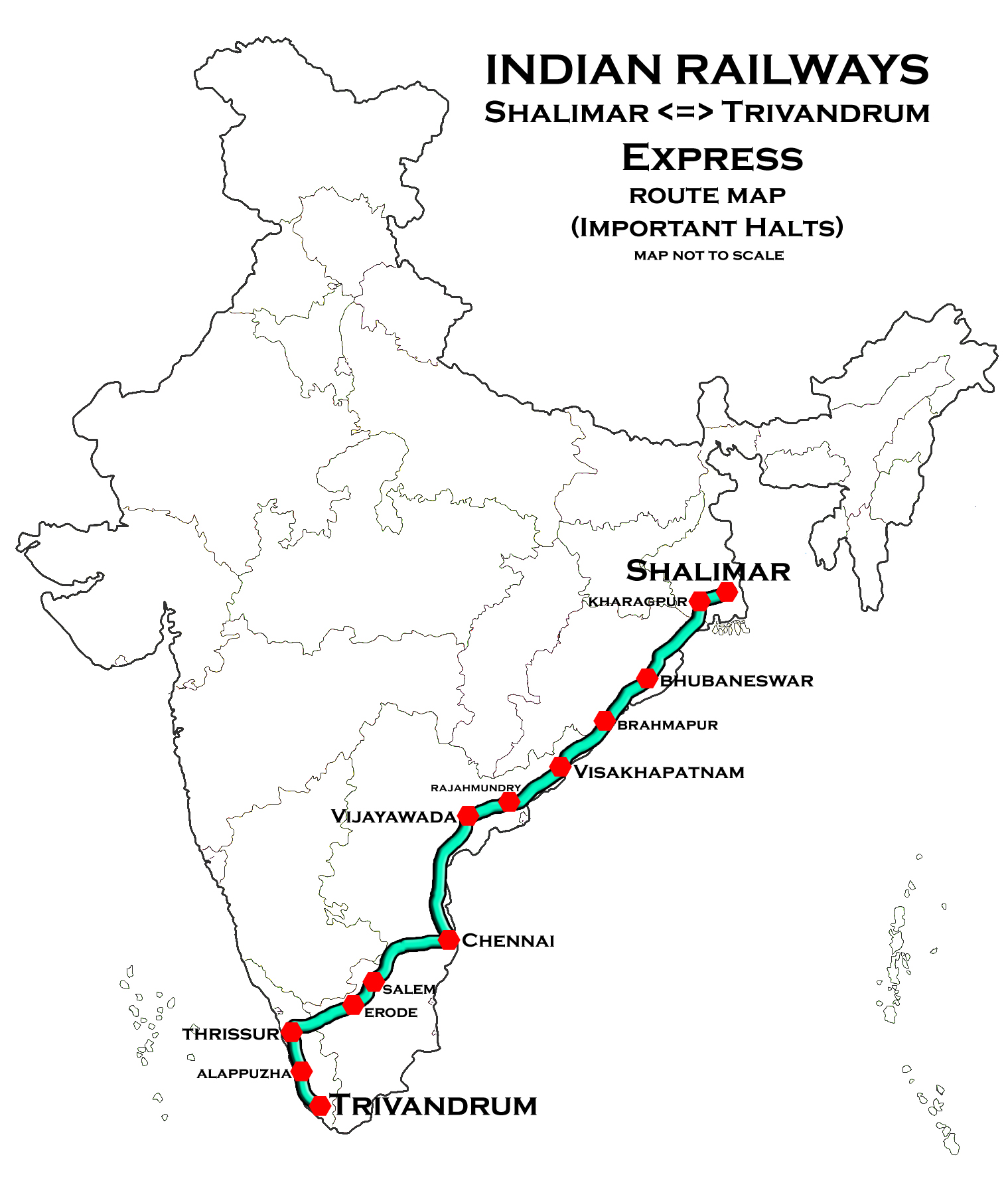 shalimar express train route