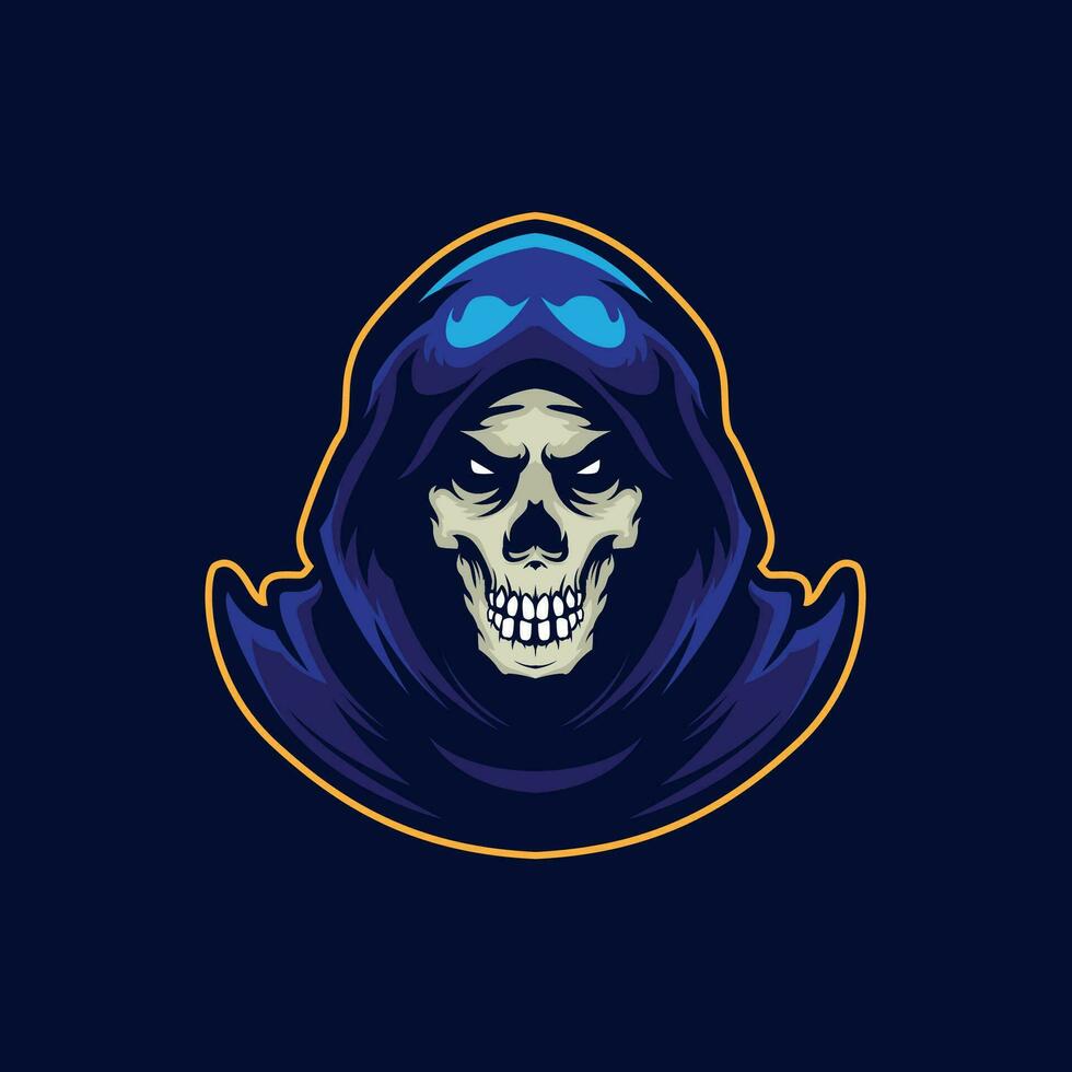 grim mascot logo