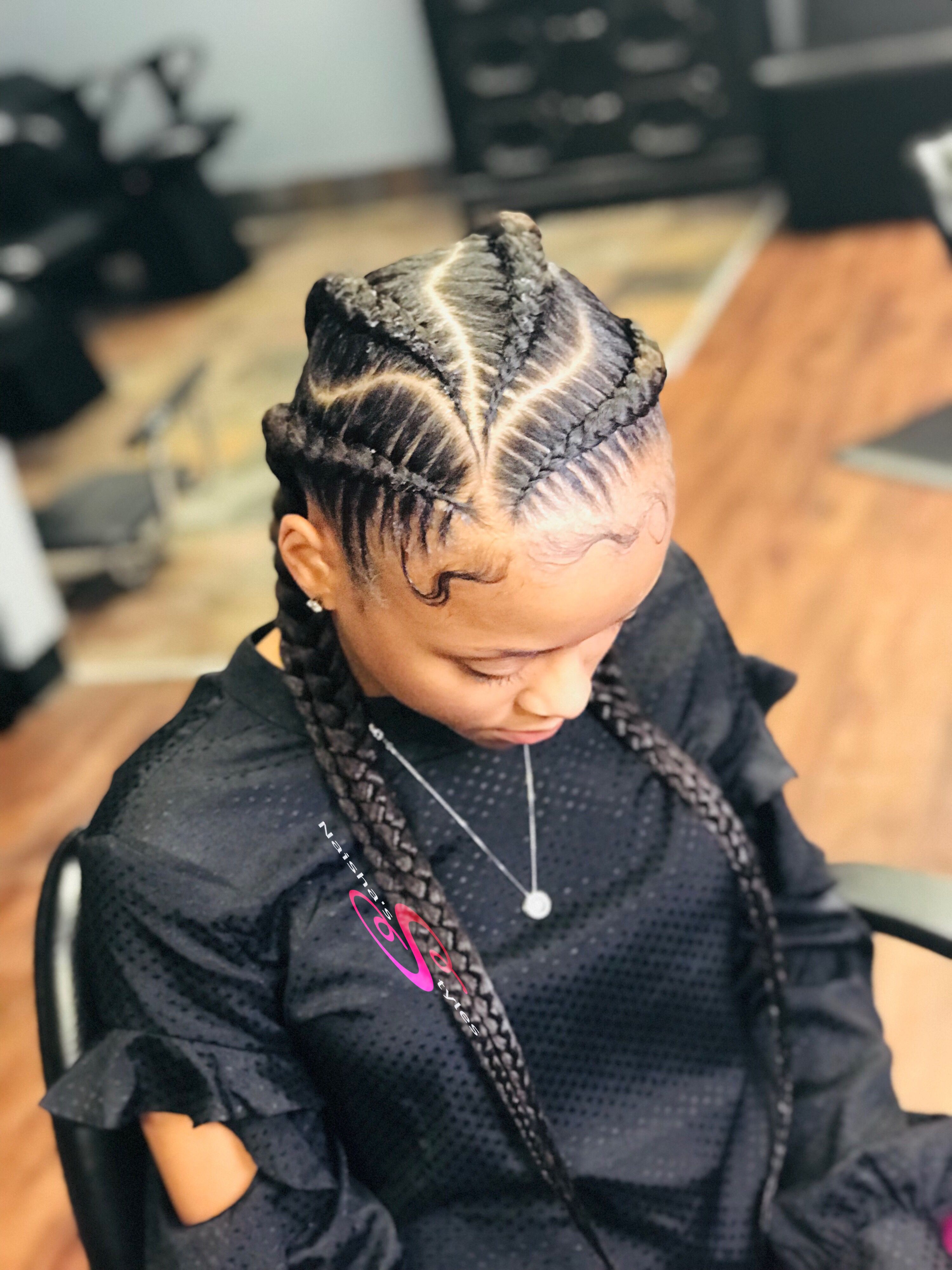 4 cornrow braids