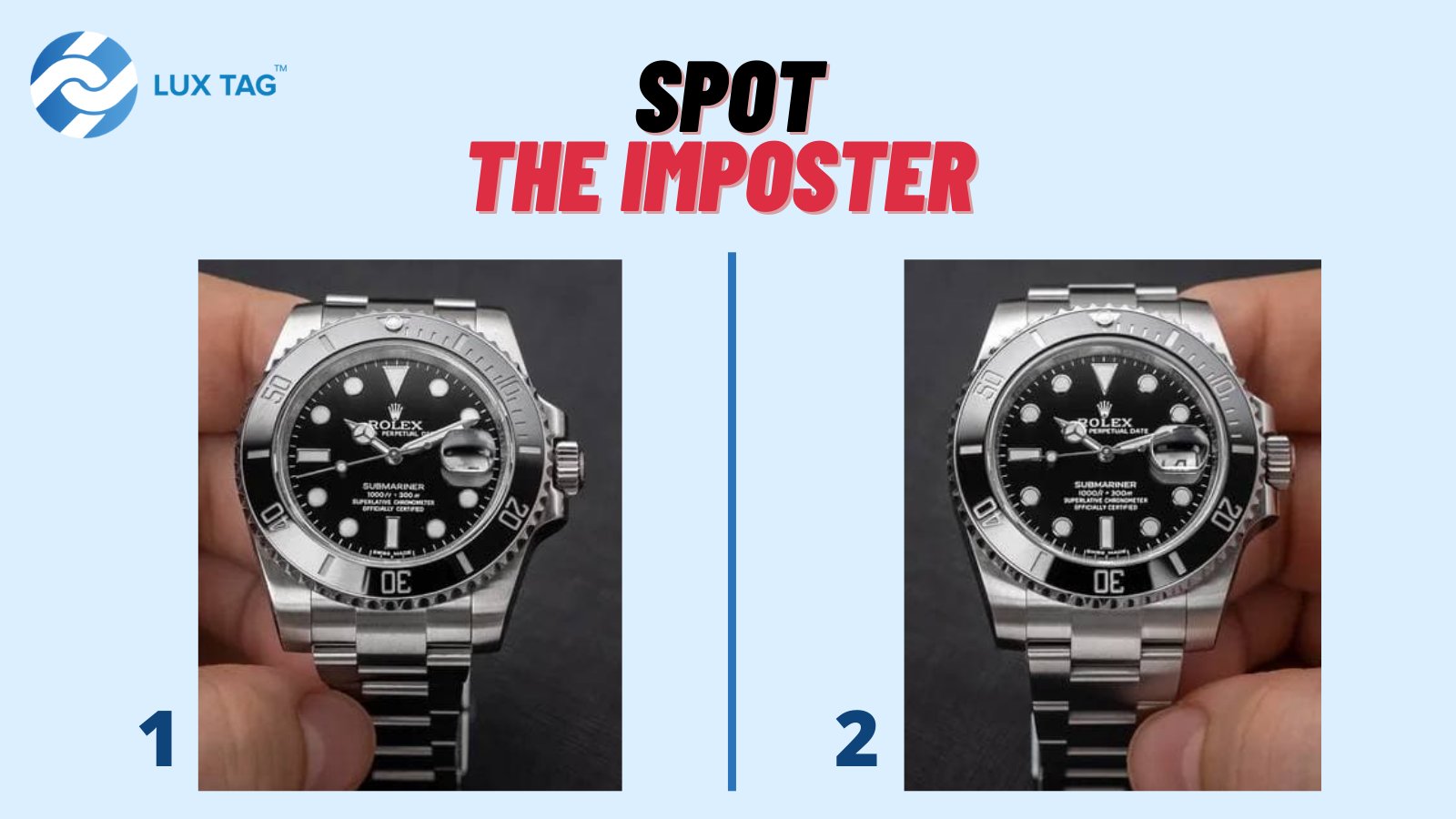 fake vs real rolex submariner