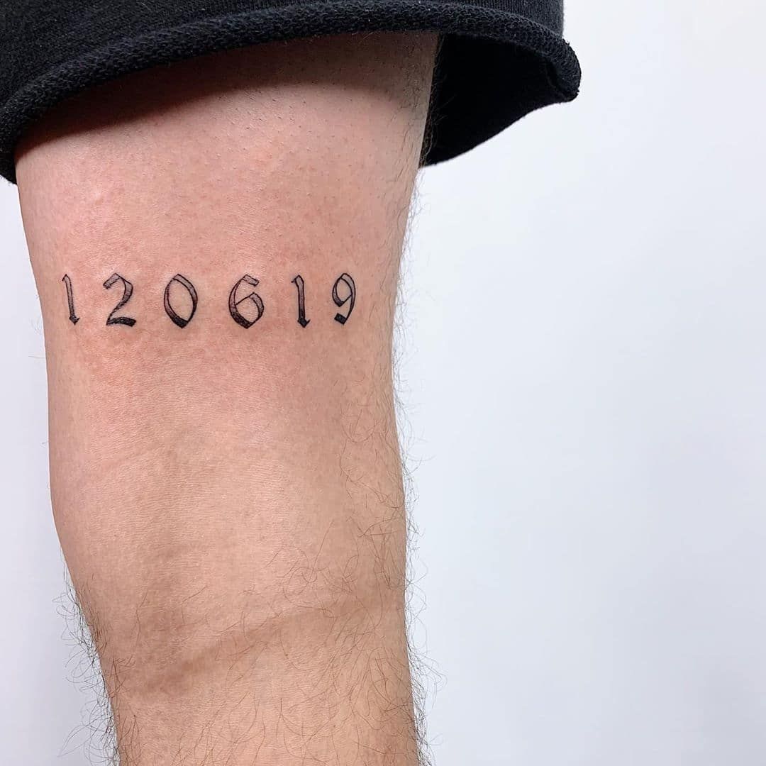 ideas for number tattoos