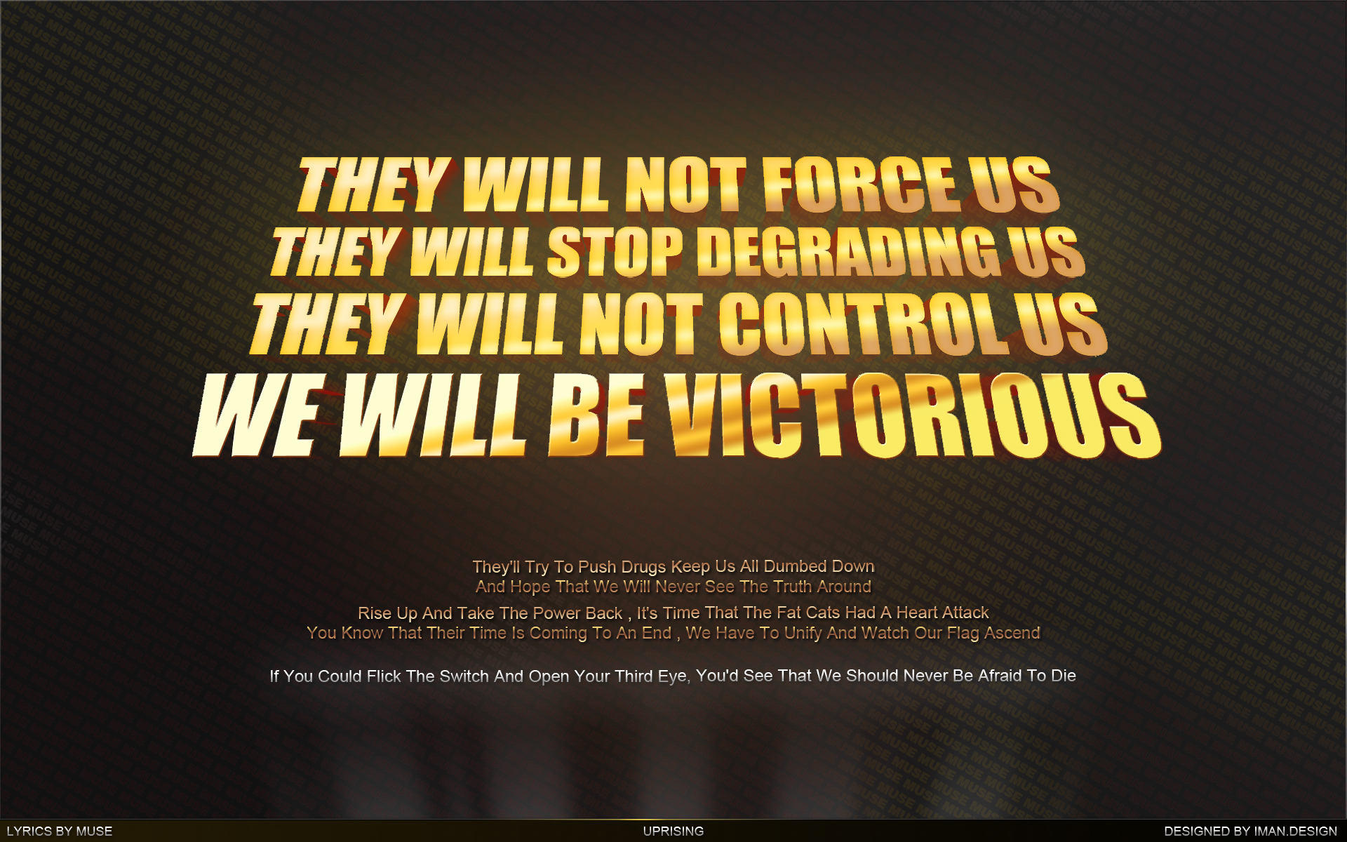 they will not control us lyrics