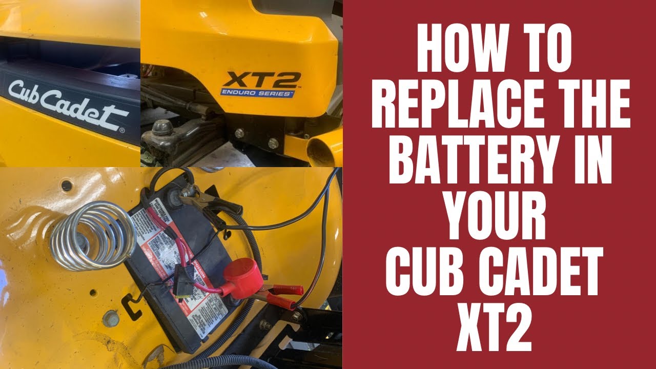 how to remove battery from cub cadet riding mower
