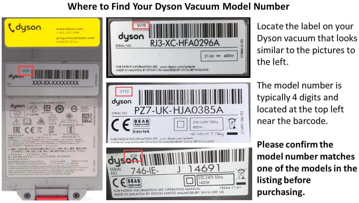 dyson model number