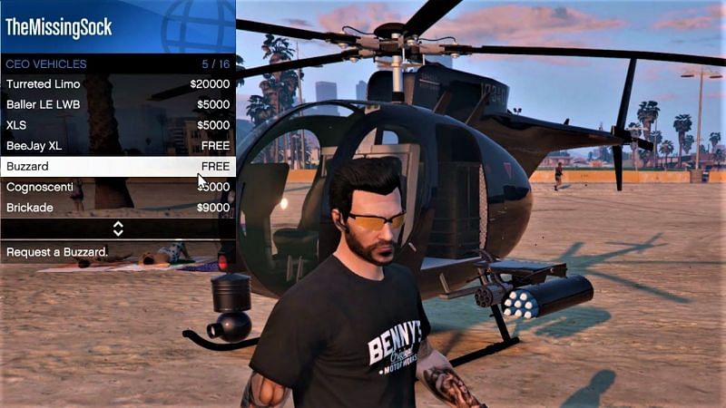 how to spawn a helicopter in gta five