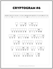 cryptogram puzzles