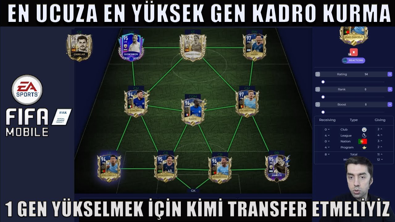 fifa mobile kadro kurma oyunu