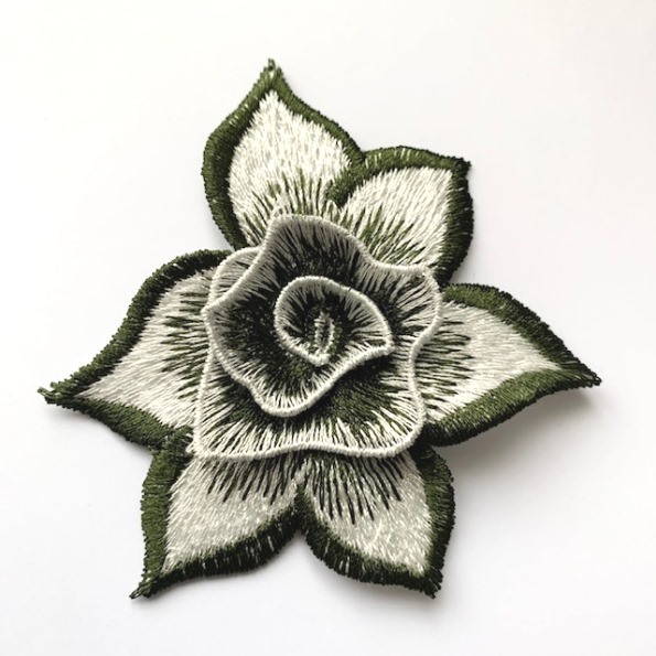embroidered flower appliques