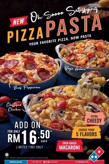 pasta dominos menu