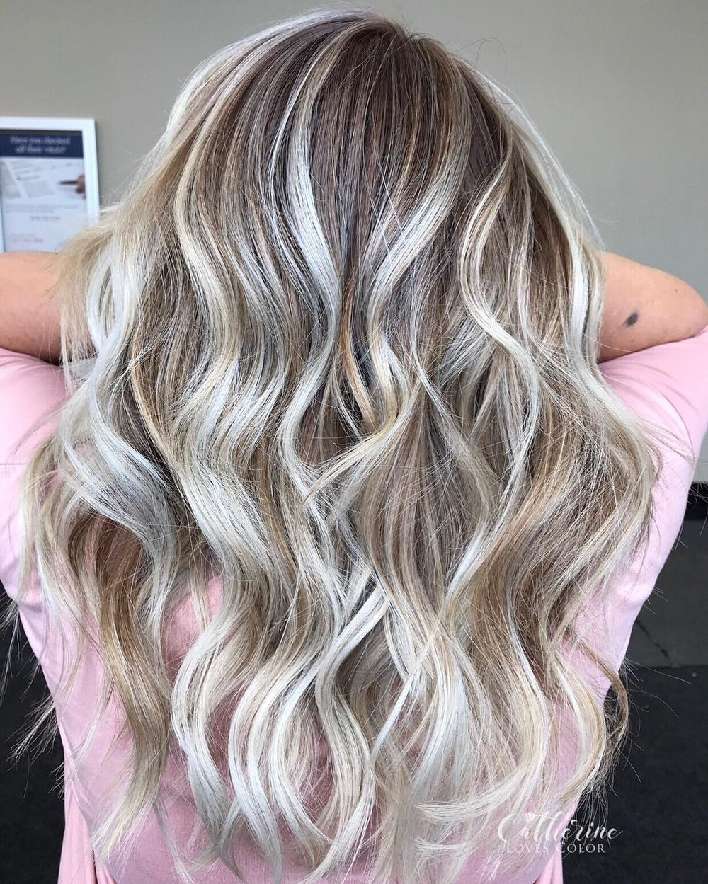 silver blonde highlights