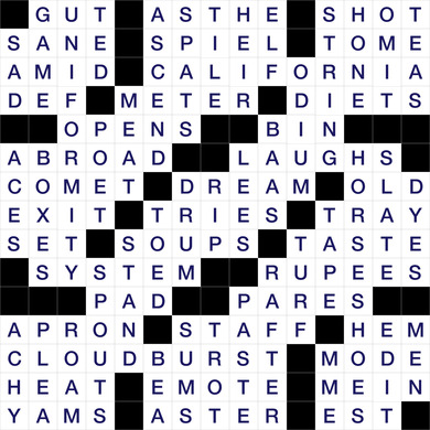 methodical crossword clue