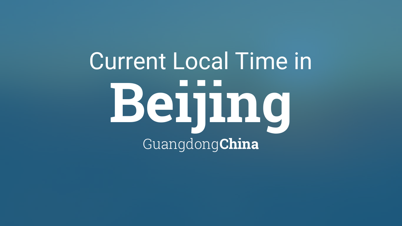 beijing local time