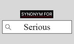 serious synonym