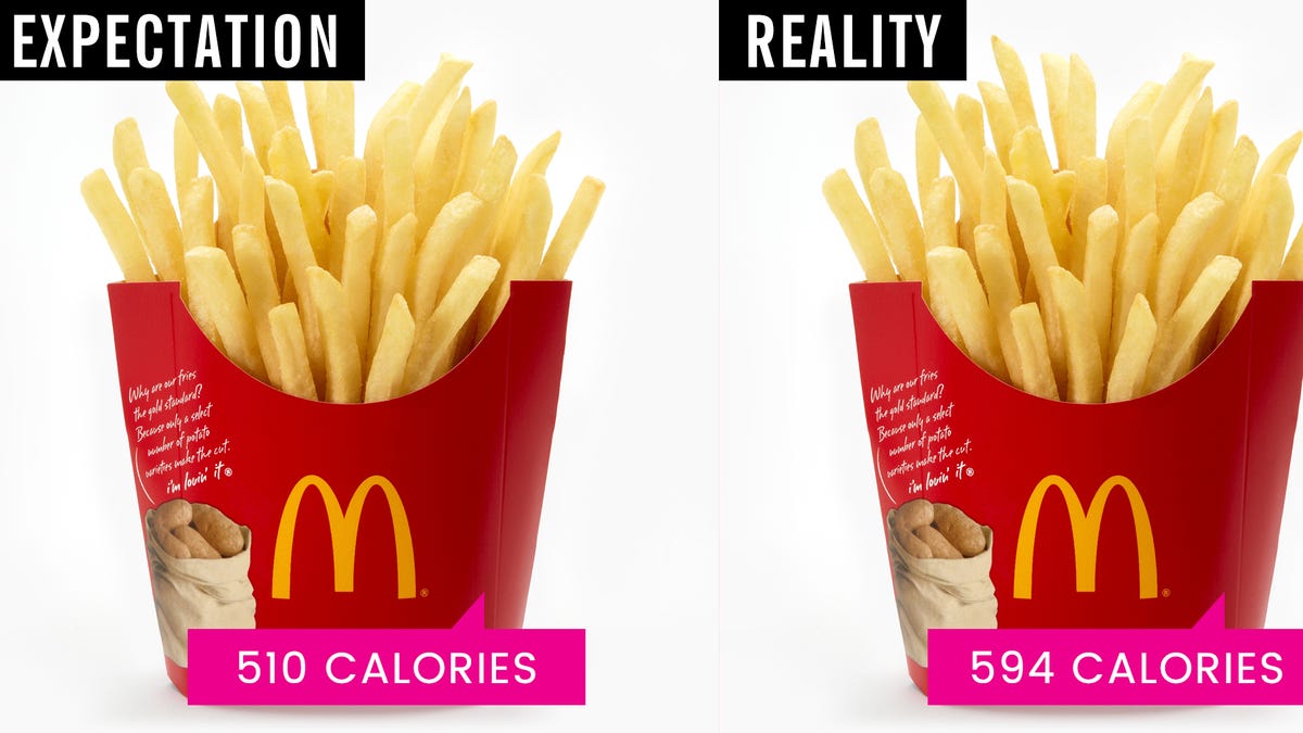 large mcdonalds fries calories