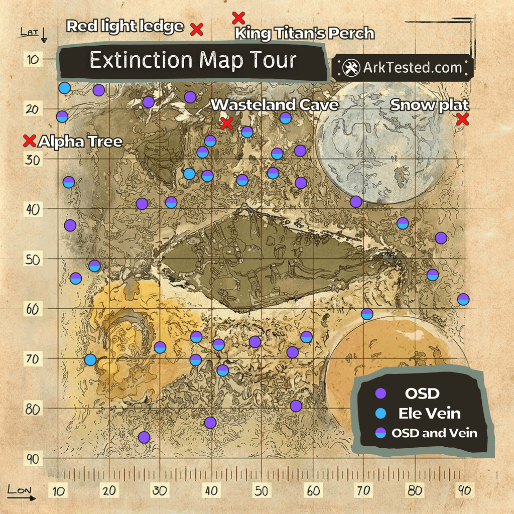 extinction resource map