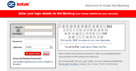 kotak mahindra login net banking