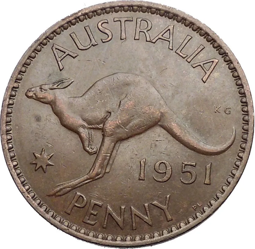 1951 penny australia