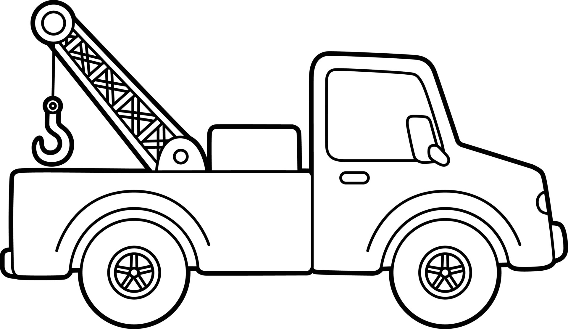 tow truck coloring pages