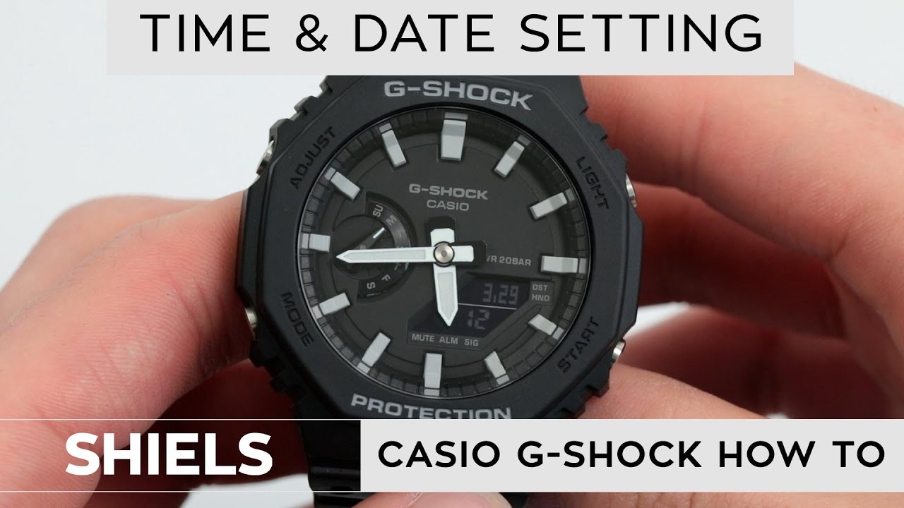 setting time casio g shock