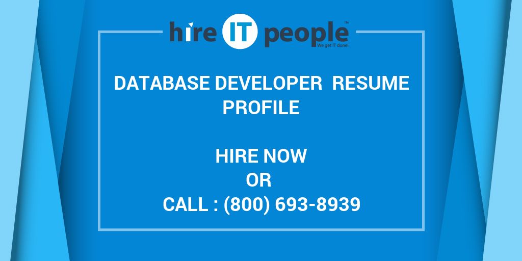 hire it resume database