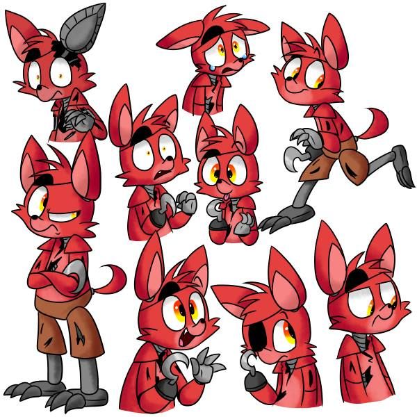 dibujos de foxy