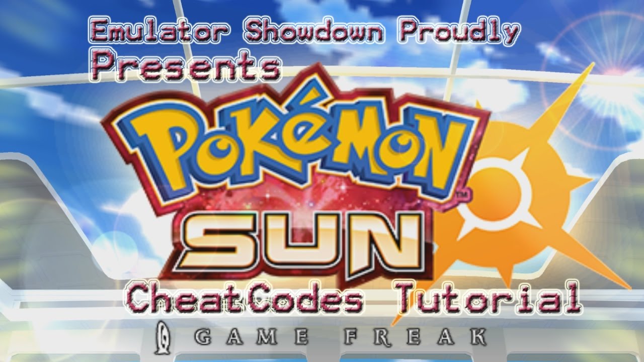 pokemon sun cheats
