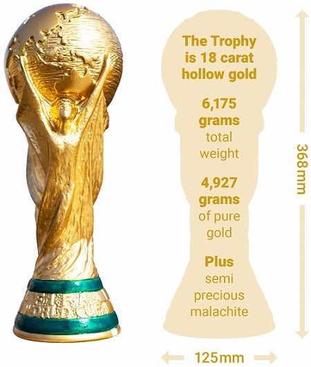 fifa trophy weight