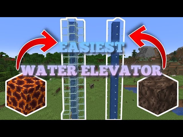 how do you make a water elevator in minecraft