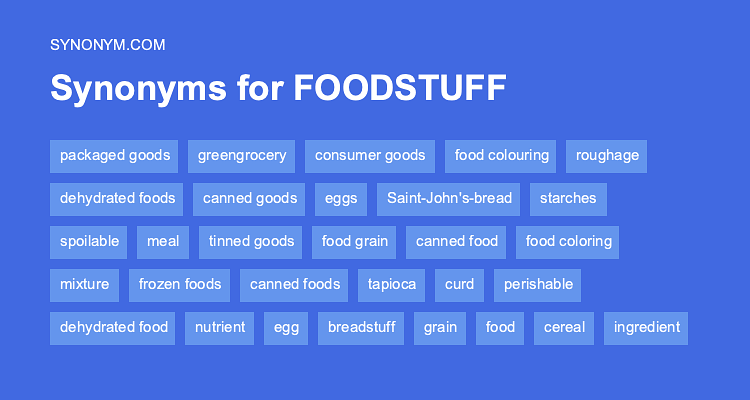 synonyms for food