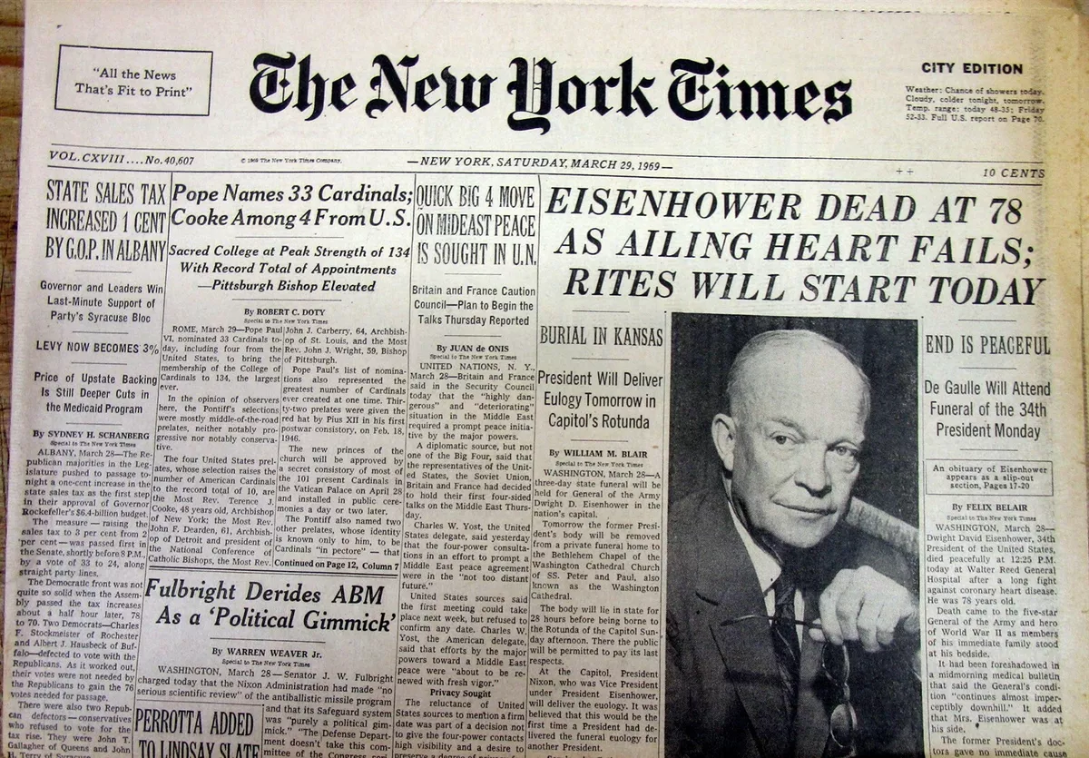 dwight eisenhower for one nyt