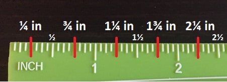 how many inches are in a ruler