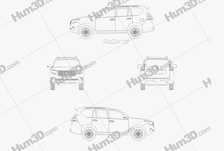 toyota prado dimensions