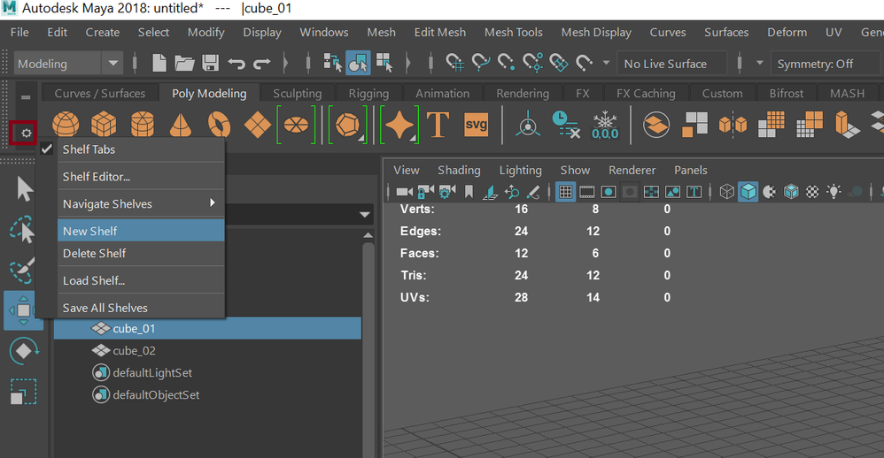 maya shelf separator