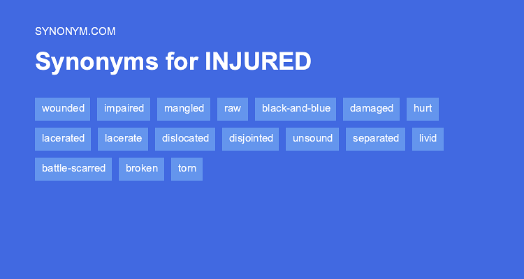 wounded synonym