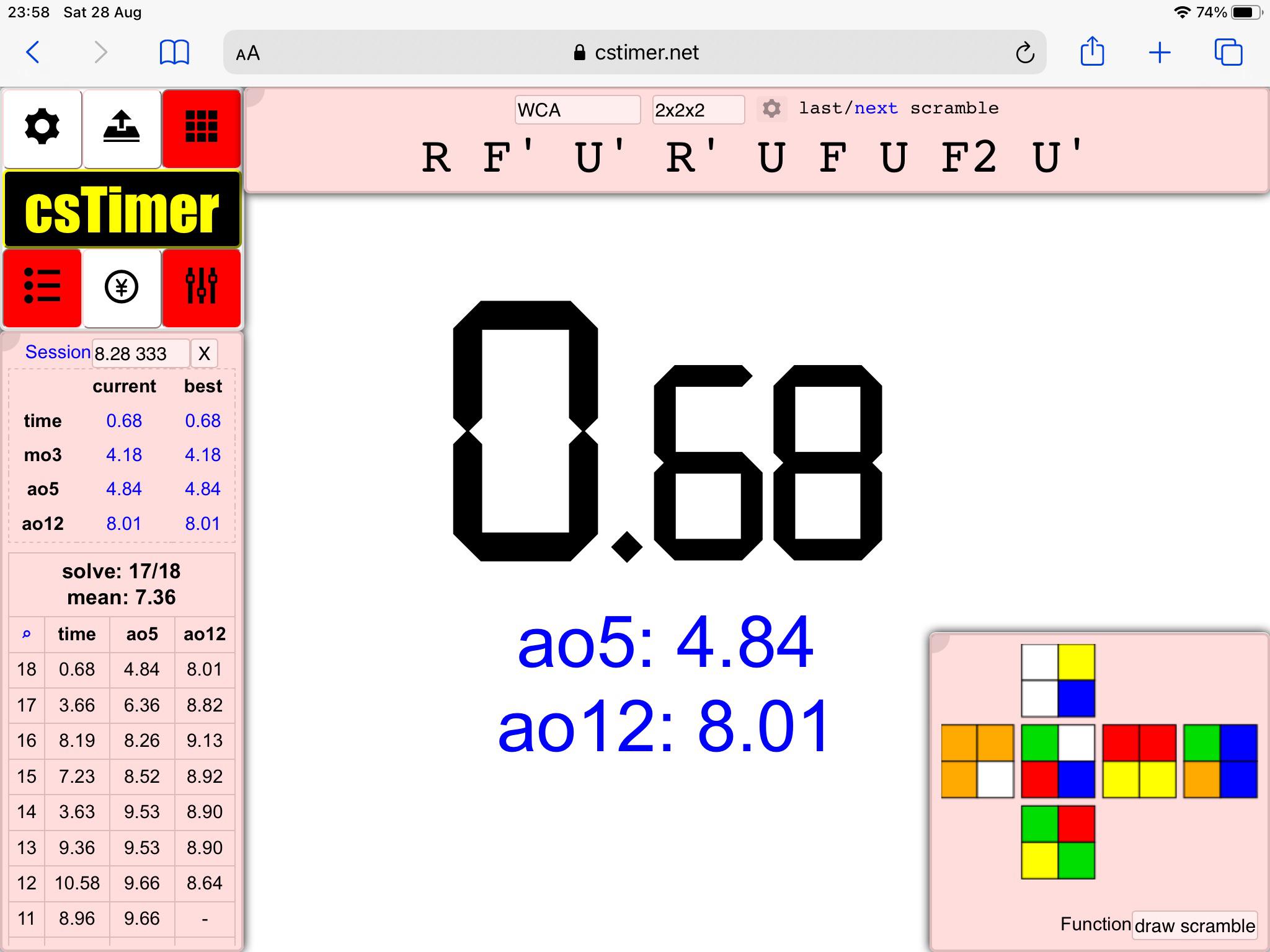 scramble 2x2