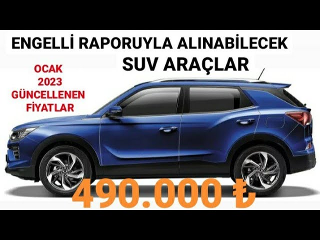 engelli alınabilecek araçlar