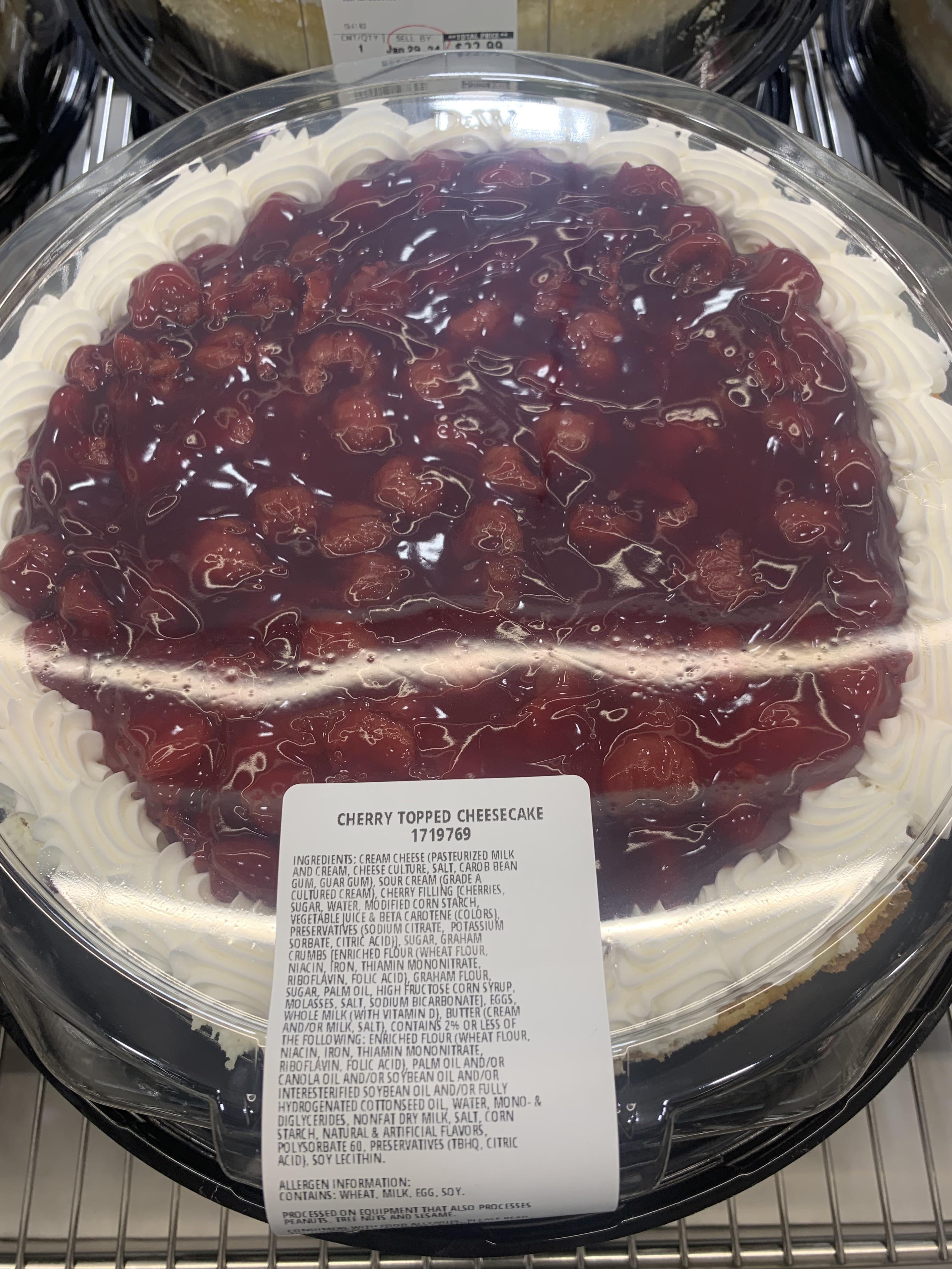 costco cherry cheesecake