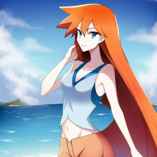 pokemon misty long hair