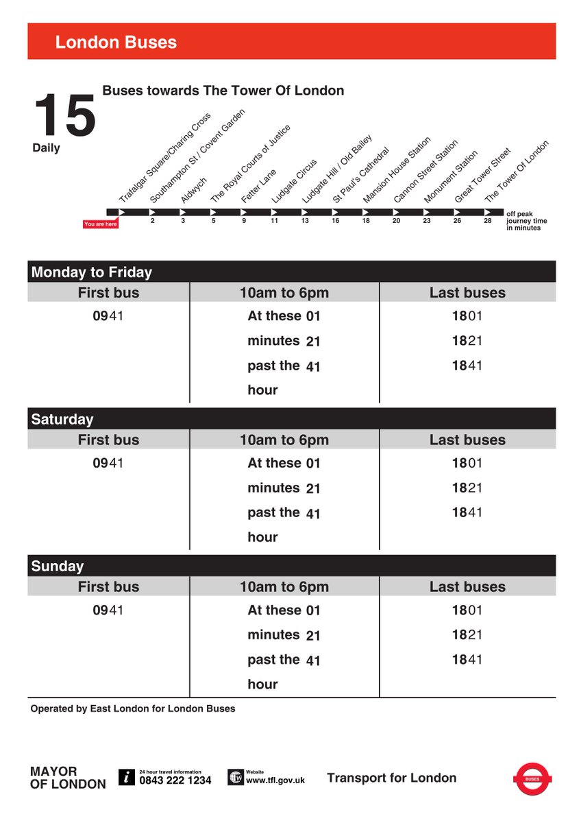 tfl bus times