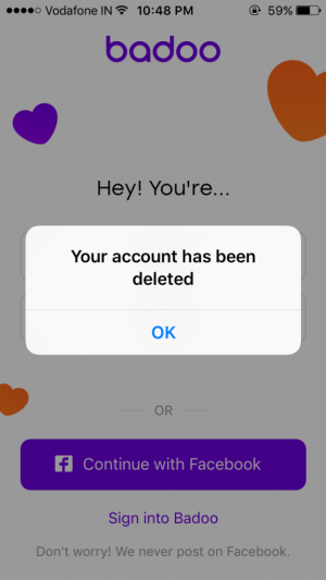 how to deactivate badoo account