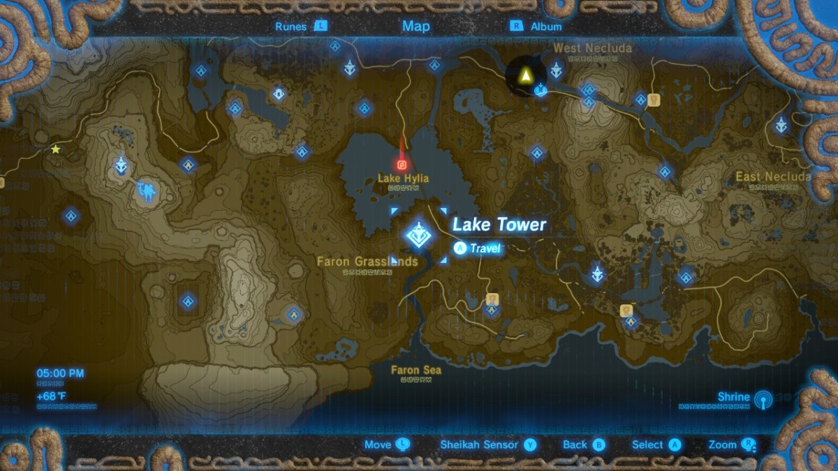 lake hylia botw location