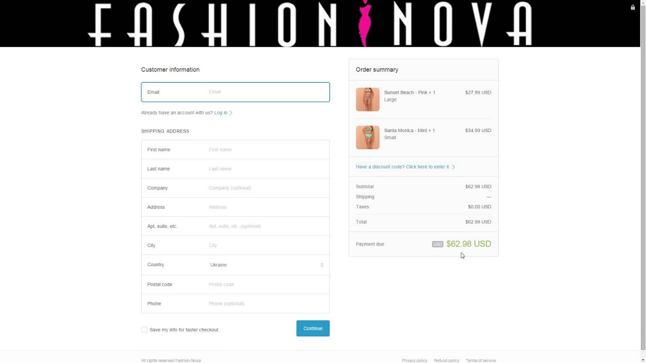fashionnova discount code