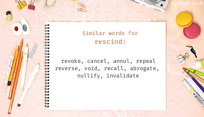 rescind synonym