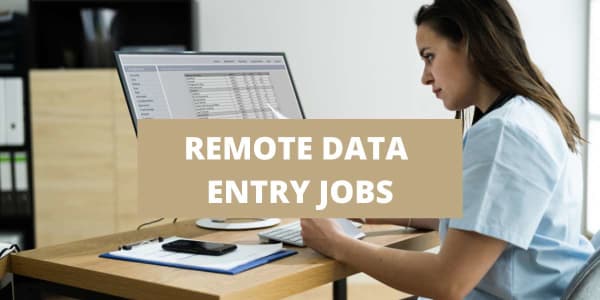 remote working data entry